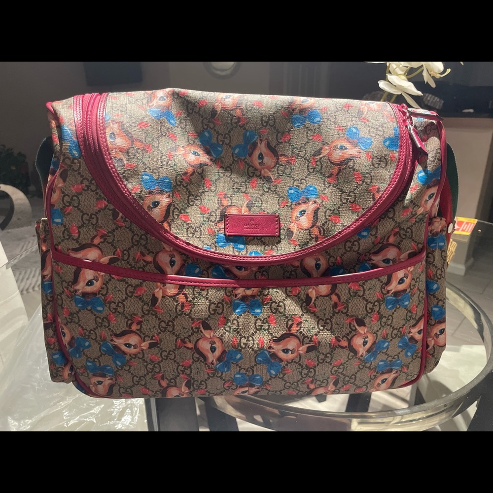 Gucci Fawn Diaper Bag